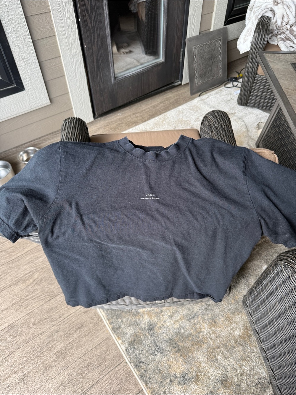 Jack & Jones Black Short Sleeve Tee with Small Center Logo